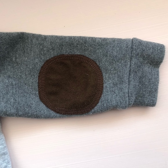 Janie & Jack Toddler sweatshirt with suede elbow - Picture 3 of 5